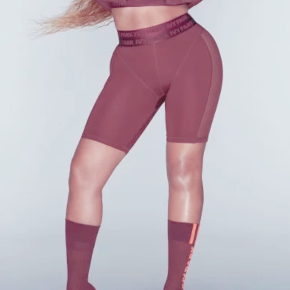 Ivy park x Adidas maroon biker tights